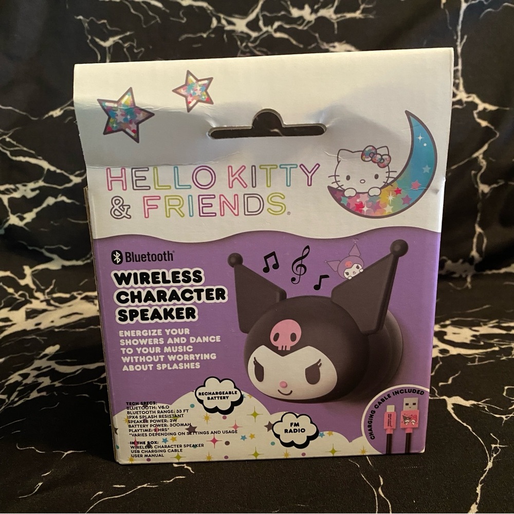 💜 Kuromi Wireless Bluetooth Water Resistant Shower Speaker - Picture 2 of 5